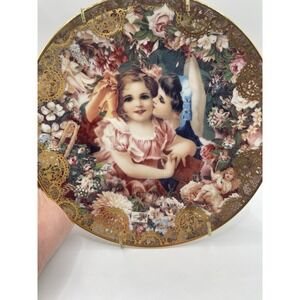 Dearest Kiss Plate, Romantic Victorian Keepsakes, by John Grossman, Ltd Edition